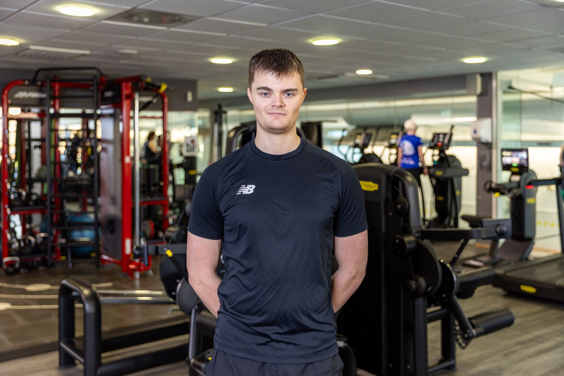 Jack Mellor profile image in the the gym at Wedstwoods Health Club